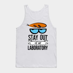 Stay out of my lab cartoon Tank Top